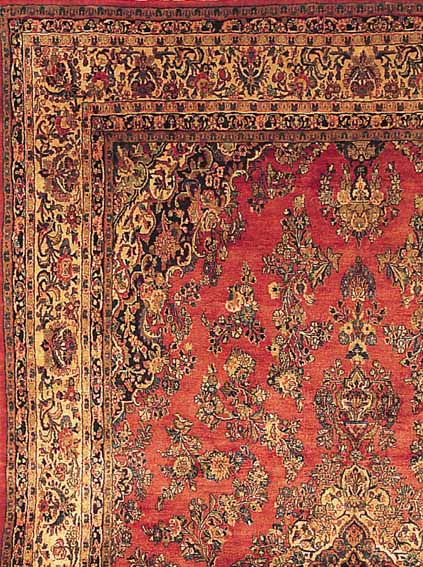 BIBIKABAD,PERSIEN CA 512 X 326 CM. .EHZ 3 FLOR WOLLE.UM CA 40 JAHRE.