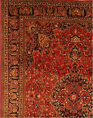 MESCHED,PERSIEN CA 380 X 298 CM. .EHZ 3-4 FLOR WOLLE.CA 30 JAHRE.