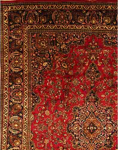 MESCHED,PERSIEN CA 390 X 301 CM. .EHZ 3-4 FLOR WOLLE.CA 40 JAHRE.