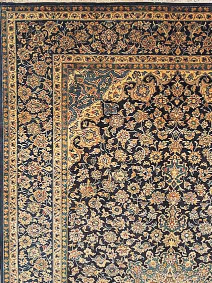KESCHAN,PERSIEN CA 500 X 302 CM. .EHZ 3 FLOR WOLLE.CA 40 JAHRE.