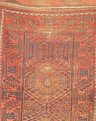 WISS,PERSIEN CA 223 X 160 CM. .EHZ 3 FLOR WOLLE.CA 40 JAHRE,