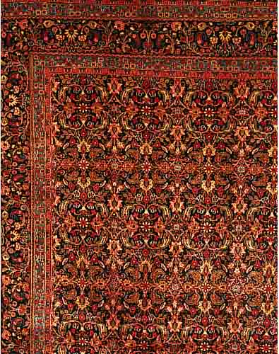 BIRJAND,PERSIEN CA 412 X 304 CM. .FLOR WOLLE EHZ 3-4.CA 40 JAHRE.