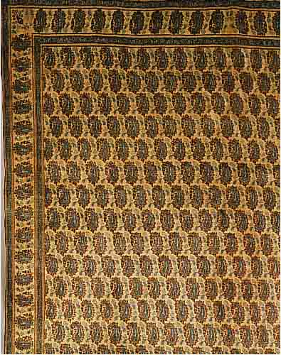 MUD,PERSIEN CA 385 X 301 CM. .FLOR WOLLE. EHZ 3-4.CA 40 JAHRE.