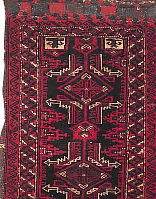 BELUTSCH KISSENBEZUG,PERSIEN CA 111 X 50 CM. EHZ 3.CA 50 JAHRE.