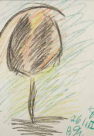 Zwerew, Anatol, 1931-1986, Gouache auf Papier, re. u. monogr. und dat. 85, gebräuntesPapier, ca. 35 x 37 cm
