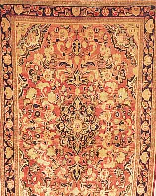 SAROGH, PERSIEN, 210 X 133CM, EHZ 3 FLOR WOLLE, CA.60 JAHRE