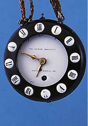 CHARLES UDIN-BREVETE HERRENTASCHENUHR LEPINE, REF.-NR. 2130, FRANKREICH (PARIS) UM 1835, WOHL ALS FRüHE BLINDENUHR KONZIPIERT, EBEN- HOLZGEH ...