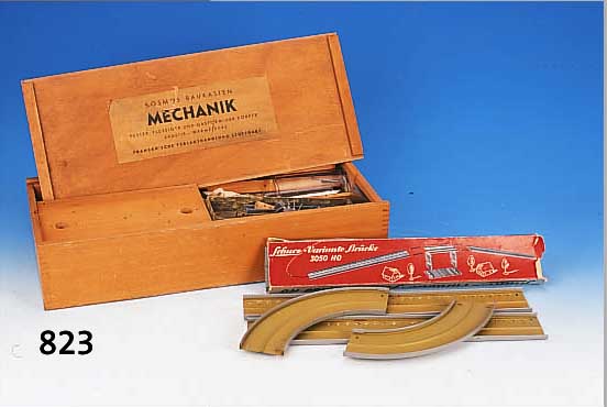 BAUKASTEN, KOSMOS, DEUTSCH, 60ER JAHRE, MECHANIK, 10.5 X 51 X 22 CM, FESTER, FLüSSIGER UND GASFöRM. KöRPER, AKUSTIK- ...