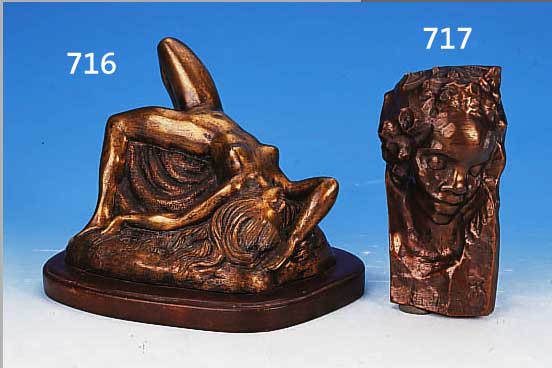 BRONZEFIGUR, SIGN. P.J. MENE, LIEGENDER WEIBLICHER AKT, H. CA. 17 CM
