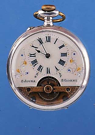 KONVOLUT: 2 HEBDOMAS HERRENTASCHENUHREN MIT 8-TAGEWERK, BEIDE GEFERT. UM 1914-1920, 1X EISENGEH., EMAILBL. M. KARTUSCHENFöRM. STD.- ZEICHEN, 1X ...