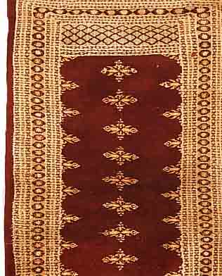PAKISTANI CA.142 X 95 CM EHZ.2-3 CA.30 JAHRE FLOR WOLLE