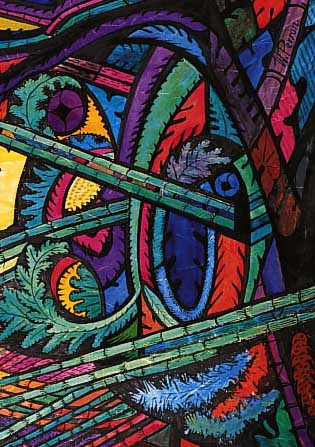 PERRON, WALTER, *1897 - 1973, GOUACHE AUD JAPANPAPIER AUF BüTTEN, RE. U. SIGNIERT, CA. 47 X 61 CM, AUS DEN 50ER JAHREN
