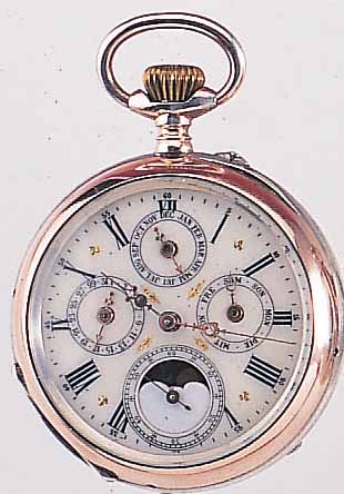 HERRENTASCHENUHR LEPINE, REF.-NR. 29536, SCHWEIZ/DEUTSCHLAND UM 1900, 800ER SILBER, BEIDE RäDER VERG., BODEN GUILL., MONOGRAMMSP. FREI, ...