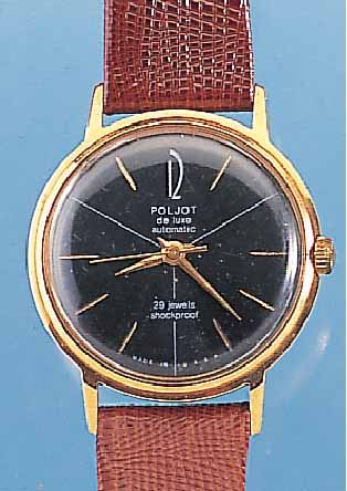 KONVOLUT: 3 POLJOT HERRENARMBANDUHREN, SOWJETUNION, 1X DELUXE, METALL VERG., BER., WERK VERG., 23 ST., KAL. 2209, HANDAUFZUG, UM 1969, EZW ...