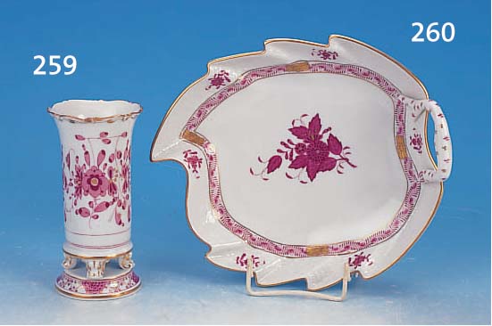 VASE, MEISSEN, UM 1890, 1. WAHL, PORZELLAN, H.15 CM, REICHE INDISCHE MALEREI, GOLD-, RäNDER, AM RAND L. REST.
