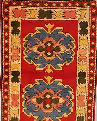 YAHYALI,TÜRKEI CA.142 X 89 CM. EHZ.2 CA.10 JAHRE WOLLE-WOLLE