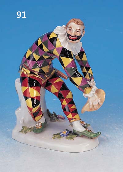 PORZELLANFIGUR, MEISSEN, MITTE 20. JH., 1. WAHL, H. 16 CM, AUS DER COMEDIE DE L'ARTE