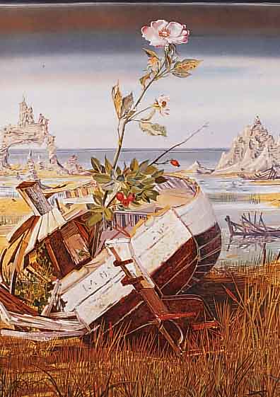LE COLAS, PIERRE, GEB. 1930, SCHüLER VON SALVADOR DALI, ZWEI FARBLITHOGRAPHIEN: 1 X LA BARQUE EGLANTINE, HANDSIGN., NUM. 62/100, CA. ...