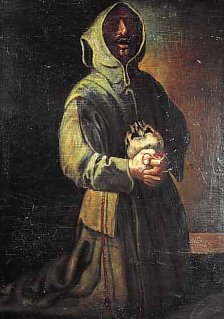 UNBEKANNTER MALER, 2. HäLFTE 19. JH., BETENDER MöNCH MIT TOTENSCHäDEL, ÖL/LWD/PRESS-SPAN, UNSIGNIERT, CA. 75 X 60 CM