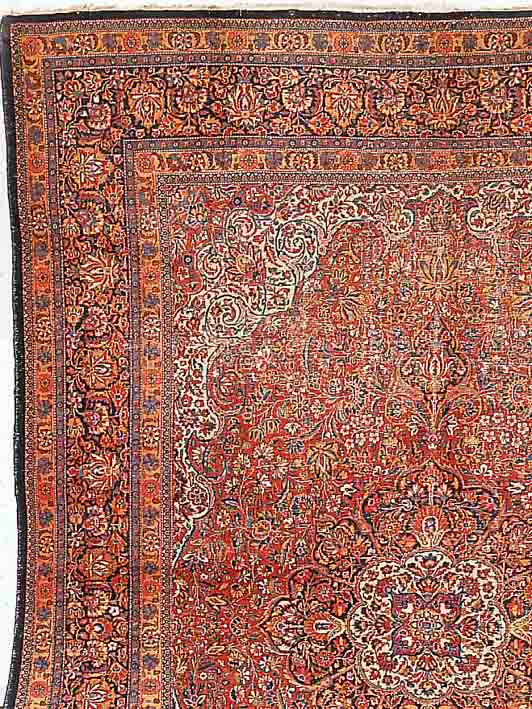 KESCHAN,PERSIEN CA 410 X 315 CM. .FLOR WOLLE.EHZ 4.UM 1930.