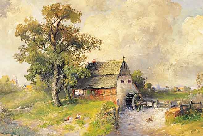 KöSTER, PAUL, *1865 BREMEN - 1946 DüSSEL- DORF, LANDSCHAFTS-UND MARINEMALER, SCHüLER SEINES VATERS GEORG., STUD. AN DER MüNCHNER AKADEMIE ...
