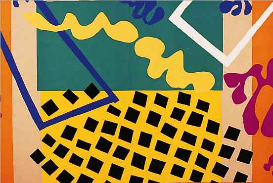 MATISSE, HENRI, ZWEI FARBSIEBDRUCKE AUS JAZZ, ED. G. BRAZILLER NEW YORK 1983, DOPPEL- BLäTTER MIT BUGFALTEN, JE CA. 39 X 59 CM, PP