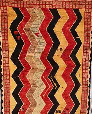 MAMSANI,PERSIEN CA.210 X 130 CM. EHZ. 3 WOLLE AUF WOLLE CA.70 JAHRE.