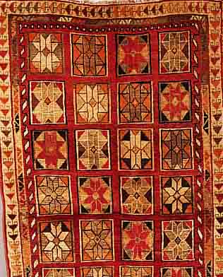 SCHISCHBLOKI,PERSIEN CA.163 X 100 CM. EHZ. 7 FLOR WOLLE ,CA 40 JAHRE.