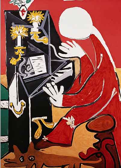 DESCHAMPS, HENRI, LITHOGRAPHIE NACH PICASSO,SPADEM PARIS 1992, DRUCK BEI MOURLOT, CA. 60 X 44 CM