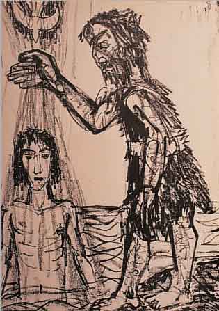DIX, OTTO, DREI LITHOGRAPHIEN AUS: DAS EVANGELIUM NACH MATTHäUS, ED. KäTHE VOGT VERLAG BERLIN 1960, UNTERSCH. GRößEN, PP