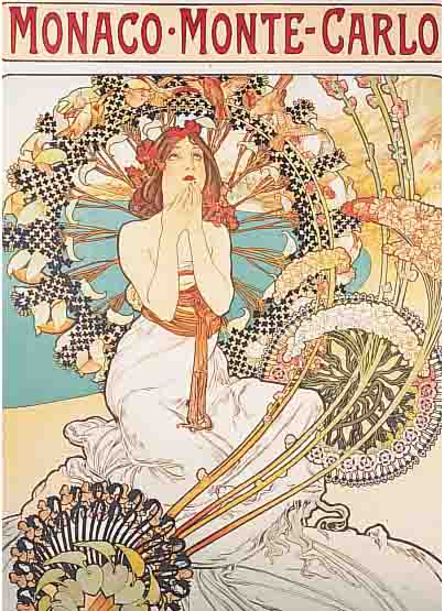 MUCHA, ALPHONE, FARBLITHOGRAPHIE, ED. GALERIE DU CENTRE, MOURLOT PARIS 1986, VON JIRI MUCHA HANDSIGN., NUM. 338/350, CA. 58,5 X 31,5 ...