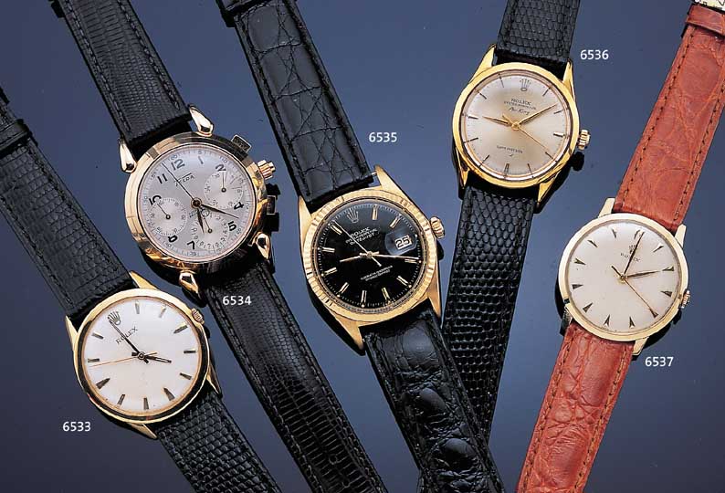 ROLEX HERRENARMBANDUHR DATEJUST, REF.-NR. 1601, SCHWEIZ UM 1965, GG 750/000, BODEN U. KRONE GESCHR., BEI FERTIGST. WASSERD. U. M. ...