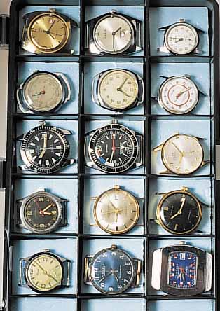 KONVOLUT: 15 ARMBANDUHREN, ALLE M. STIFTEN- ANKERW., REICHHALTIGES KONVOLUT M. INTERESSAN-TER ENTWICKLUNGSGESCH., TECHN. IDENT. HEMMUN- GEN V. CA. ...