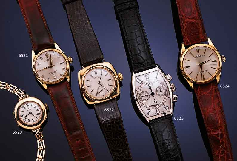 ROLEX HERRENARMBANDUHR OYSTER PERPETUAL, REF.-NR. 1002/05, SCHWEIZ UM 1953, GG 750/000,BODEN U. KRONE GESCHR., BEI FERTIGST. WASSER- D., ...