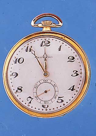MOVADO HERRENTASCHENUHR LEPINE, REF.-NR. 3715, SCHWEIZ UM 1930, GG 750/000, RAND KAN- NELIERT, VERS. BLATT, KL. SEK. VERT., VERG. ...