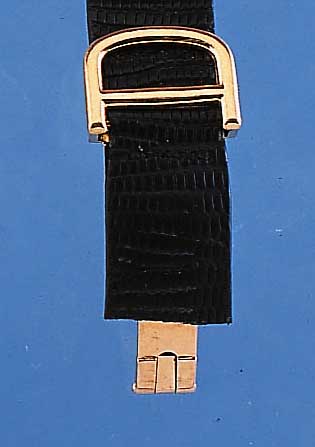 CARTIER FALTSCHLIEßE FüR HERRENARMBANDUHR, GG 750/000, BANDBREITE 16 MM, L. NUTZSP., OHNE REP. TRAGB., EZ 2