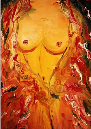 BELLARTZ, ELSBETH, ZEITGEN. KüNSTLERIN AUS BIELEFELD, KARNEVAL, ÖL/LWD, RE. U. SIGN. UND DAT. 1996, CA. 80 X 70 CM
