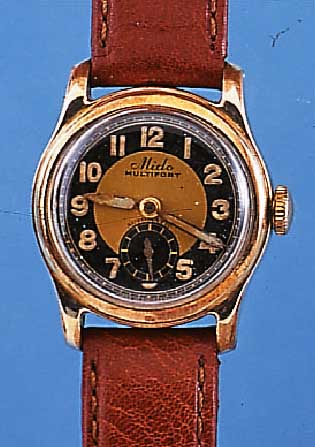 KONVOLUT: 2 MIDO HERRENARMBANDUHREN MIT HAM- MERAUTOMATIK, UM 1950, 1X METALL M. GG-AUF- LAGE, SCHR.-BODEN, 2-FARB. BLATT, MODELL 1938,BAUW. AS ...
