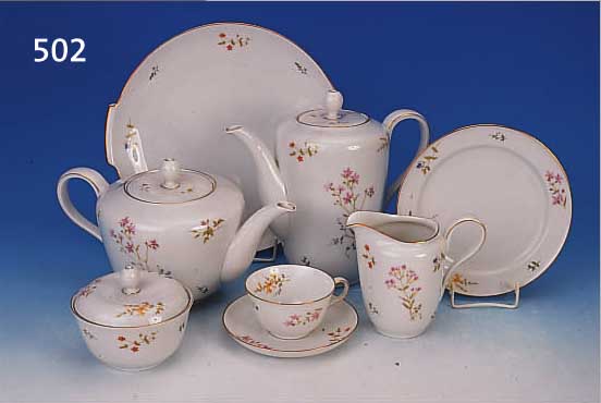 SERVICE, ROSENTHAL, SELB GERMANY, 30/40ER JAHRE, PORZELLAN, HELENA, KOMPL. FüR 12 PERSONEN, DAZU 1 TEEKANNE UND ZWEI ...