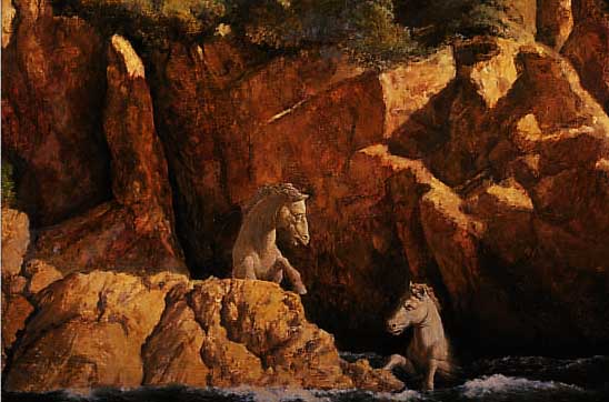 FALZONI, MAURO, MAGNIFICENT OCEAN, ÖL/HOLZ, LI. U. SIGN., CA. 75 X 80 CM, R.