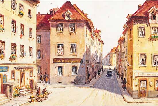 WIMMER, MAX, BERLINER MALER UM 20. JH., ALT-BERLIN SPERLINGGASSE, ÖL/LWD., SIGN. ODER BEZ., BETITELT, 30,5 X 40,5 CM, R.