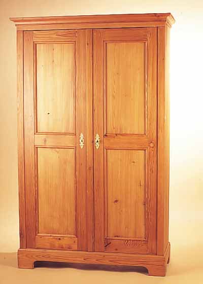 SCHRANK, DEUTSCH, UM 1880/90, WEICHHOLZ, LEICHTE ALTERSSCHäDEN, 190 X 120 X 50 CM
