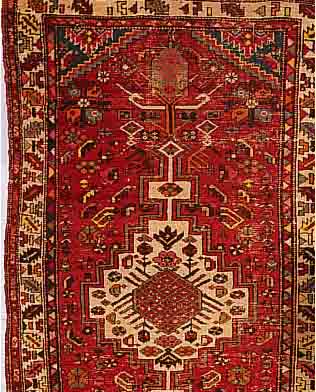 HAMADAN, PERSIEN, 194 X 106CM, EHZ 4 FLOR WOLLE, CA.40 JAHRE