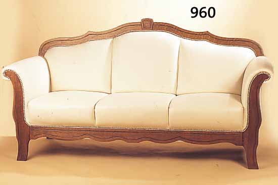 SOFA, DEUTSCH, UM 1910/20, EICHE MASSIV, NEUER LEDERBEZUG, 105 X 200 CM, SH. 50 CM