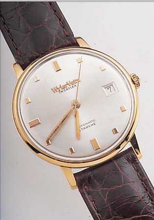 WYLER/VETTA HERRENARMBANDUHR INCAFLEX, REF.-NR. 8783/5B, SCHWEIZ UM 1961, RG 750/000, EINSCHALENGEH., GET. A-WELLE, BEI FERTIGST. ...