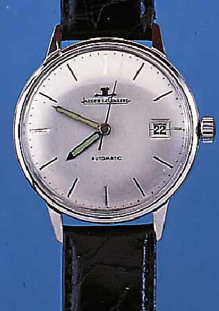 JAEGER LE COULTRE HERRENARMBANDUHR AUTOMATIK, REF.-NR. 995292, SCHWEIZ UM 1962, EDELST., BODEN GESCHR., BLATT REST., KAL. K881, RING- UNR., ...