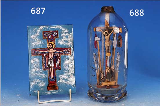 EMAILBILD, FRANKREICH, LIMOGE, 30ER JAHRE, METALL, CHRISTUSDARSTELLUNG, SEHR SCHöN MIT EMAILFARBEN BEMALT, MAßE 16,5 X 11 CM