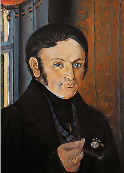 HERRENPORTRAIT, UM 1830/40, PASTELL, 49 X 42 CM, RAHMEN BESCH.