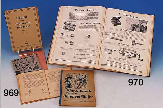 UHRMACHER LITERATUR, "DAS FLUME" BUCH, JUBI- LäUMSAUSGABE VON 1887-1937, LEINEN, BAND I+ II, ABSCHNITT 1: REPERATUR-TEILE U. ...