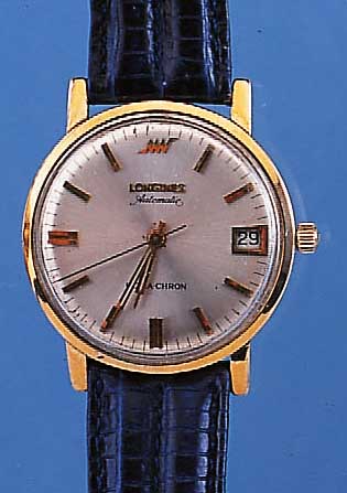 LONGINES HERRENARMBANDUHR ULTRACHRON, SCHWEIZ/USA UM 1965, GG-FILLED, EINSCHALEN- GEH., GET. A-WELLE, BEI FERTIGST. WASSER- GESCH., ...